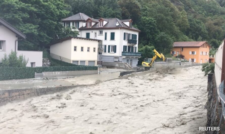 Heavy Rain Triggers Floods And Landslides In Switzerland